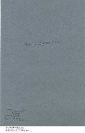 Richter, Adolph Leopold, preußischer Regimentsarzt