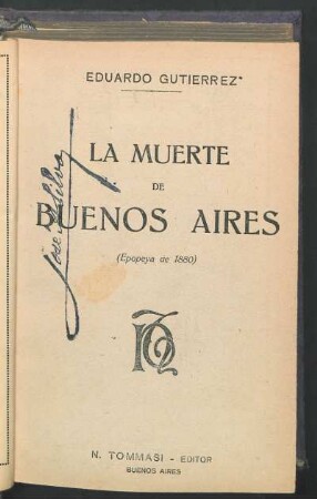 La muerte de Buenos Aires : epopeya de 1880