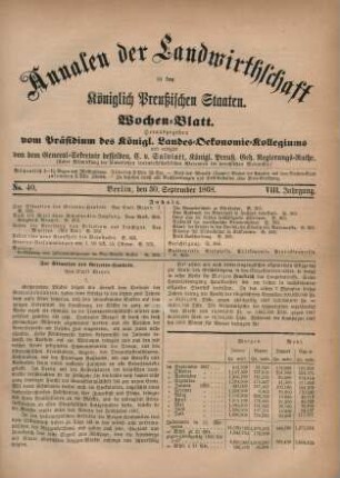 No. 40. Berlin, den 30. September 1868. VIII. Jahrgang.