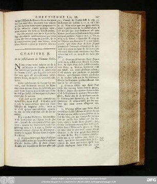Chapitre X. De la justification de l'homme Fidéle.