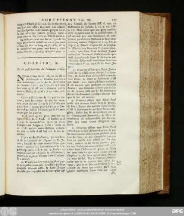 Chapitre X. De la justification de l'homme Fidéle.