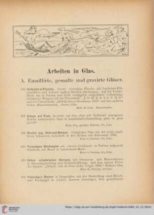 Arbeiten in Glas (Nr. 186 - 268)