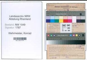 Entnazifizierung Konrad Wehrmeister , geb. 02.01.1907 (Spediteur)