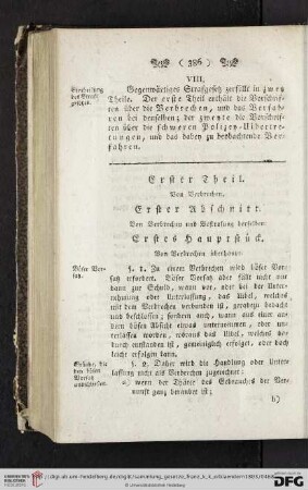 Erster Theil: Von Verbrechen