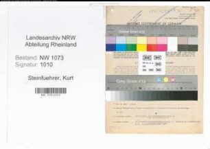 Entnazifizierung Kurt Steinfuehrer , geb. 12.05.1895 (Amtsrat)
