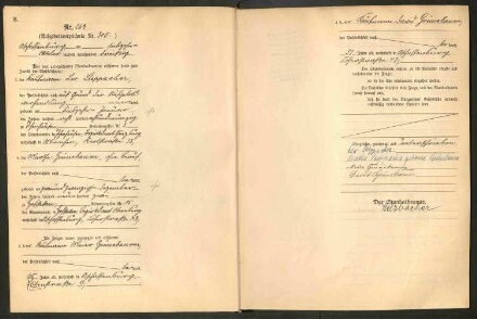 Standesamtsbuch der Stadt Aschaffenburg: Eheschließungen 252/1930 - 130/1931
