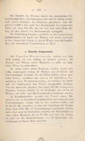 u) Casseler Kriegerverein.