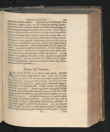 Domin. S.S. Trinitatis.