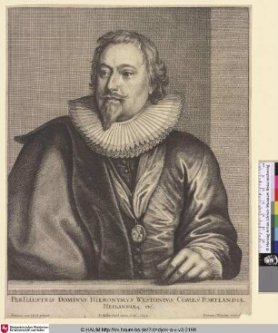 Hieronymus Westonius [Porträt des Richard Weston, Earl of Portland; Richard Weston, 1st Earl of Portland; Portret van Richard Weston, eerste graaf van Portland]