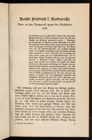 1-14, Kaiser Friedrich I. Barbarossa [...] 1158. - Heinrich von Rettenbach [...] 1523.