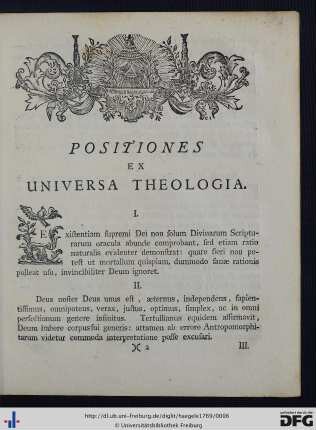 Positiones Ex Universa Theologia.