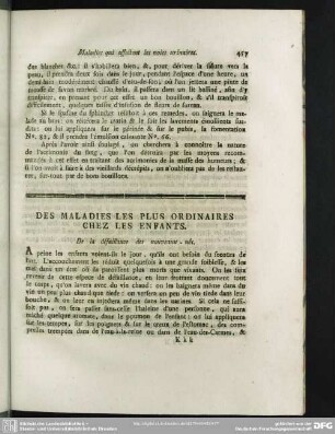 Des Maladies Les Plus Ordinaires Chez Les Enfants