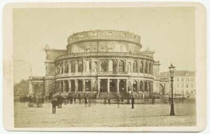 Dresden-Altstadt. Königliches Hoftheater Dresden (1838-1841; G. Semper). Ruine nach dem Brand