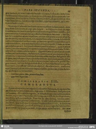 Consideratio XIIIa