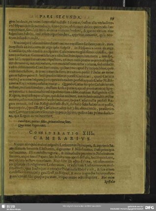 Consideratio XIIIa