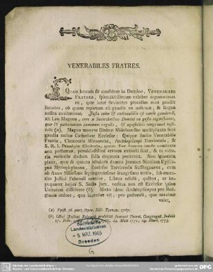 Venerabiles Fratres