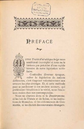 Traité d'Heraldique Belge