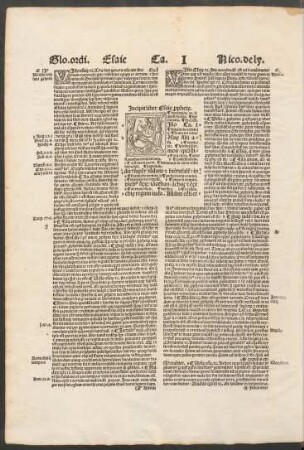 Incipit liber Esaiae prophetae.