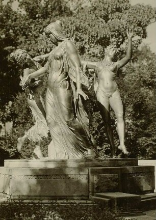 Dresden, Mozartdenkmal : Dresden. Mozartdenkmal auf der Bürgerwiese. von Hermann Hosäus 1907