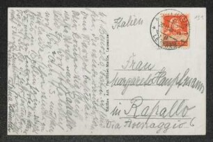 Brief von Irma Klimsch an Margarete Hauptmann