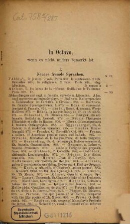 Bücher-Verzeichniss, 285. 1886