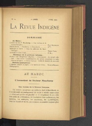 2e Année. Nr. 12, Avril 1907.