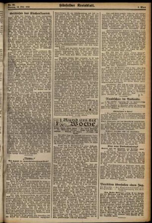 Zweite Ausgabe vom Donnerstag, den 21. Februar 1929.