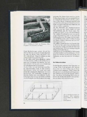 Abb. 3: Hatzburg bei Wedel, Kr. Pinneberg. Ältere Burphase, Schwellenkranz von Süden.