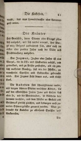 Die Kräuter.