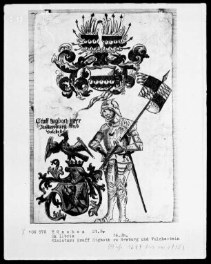 Ex libris: Wappen der Freiherren von Erthal