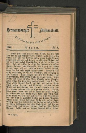No. 8. August. 1876.