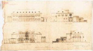 Wohnhaus Fritz Hess, Berlin-Dahlem Zum Projekt gehörend: Böhmer & Petrich, Haus Darré, Berlin-Dahlem. Umbau: Umbau: 4 Ansichten 1:100