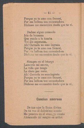 Canción amorosa