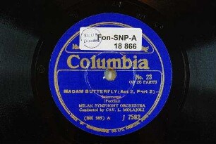 Madam Butterfly (act 2, part 2) : Intermezzo / (Puccini)