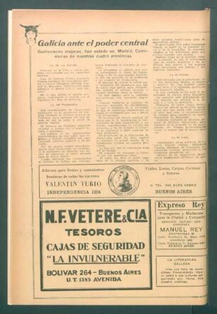 Galicia ante el poder central : Gestionando mejoras, han estado en Madrid, Comisiones de nuestras cuatro provincias