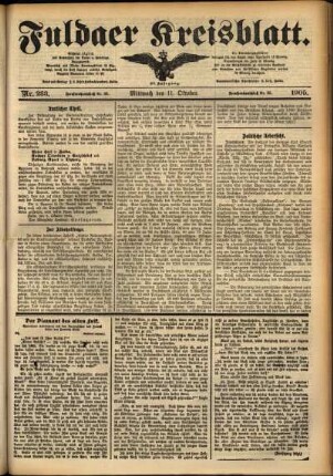 Ausgabe vom Mittwoch, den 11. Oktober 1905.