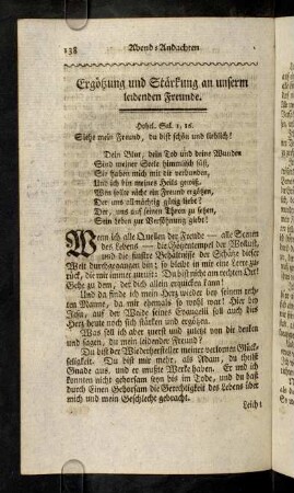138-140, Ergoetzung und Staerkung an unserm ...