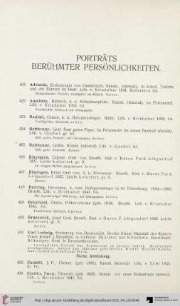 Porträts berühmter Persönlichkeiten (Nr. 421-529)