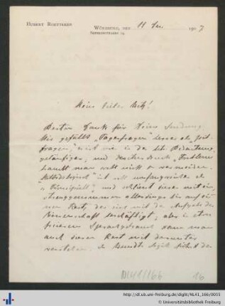 Brief, 11.??.1907