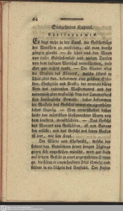 Siebzehntes Kapitel