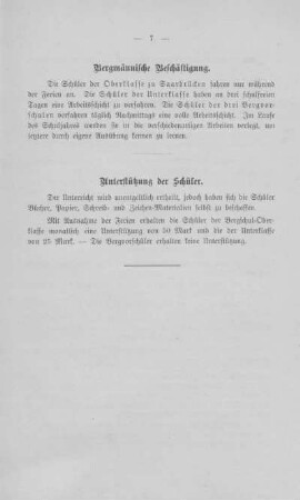 Bergmännische Beschäftigung