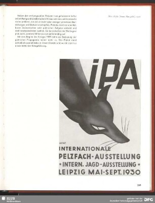 IPA. Internationale Pelzfach-Ausstellung