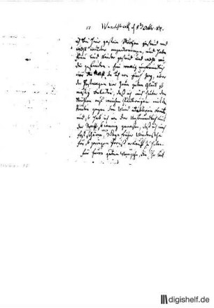 17: Brief von Matthias Claudius an Johann Wilhelm Ludwig Gleim