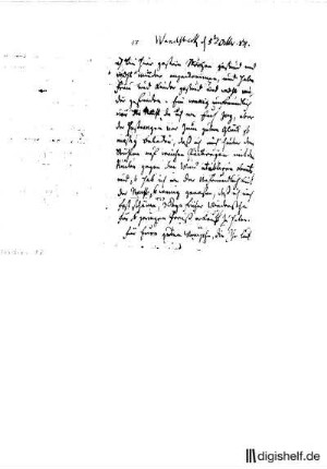 17: Brief von Matthias Claudius an Johann Wilhelm Ludwig Gleim