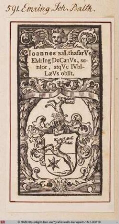 Wappen des Johannes Balthasar Emring