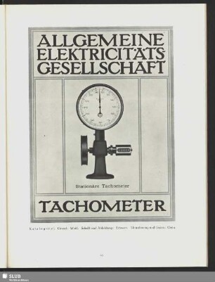 AEG Tachometer