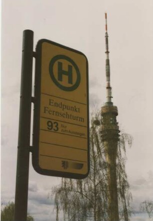 Dresden. Fernsehturm und Umgebung, April 1998