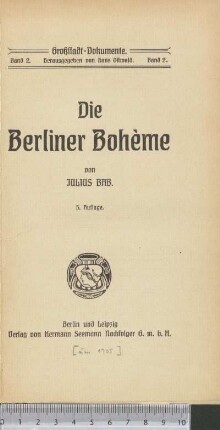 Die Berliner Bohème