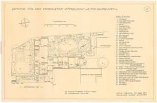 Wohngarten Anton-Fahne-Weg 4, Düsseldorf: Wohngarten, Grundriss 1:100