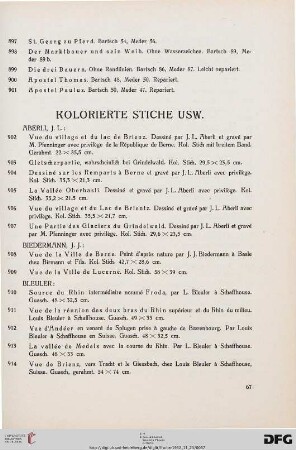 Kolorierte Stiche (Nr. 902-982)